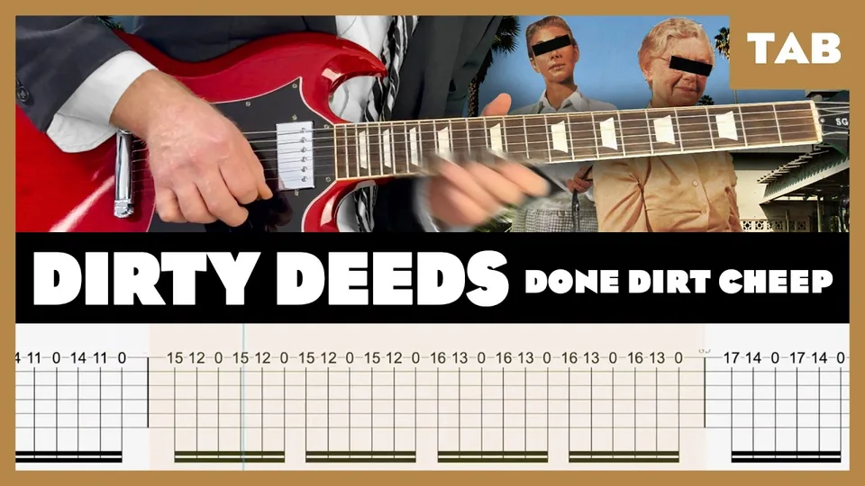 AC/DC - Dirty Deeds Done Dirt Cheap guitar tab
