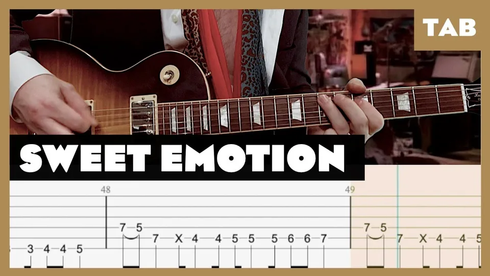Aerosmith - Sweet Emotion guitar tab