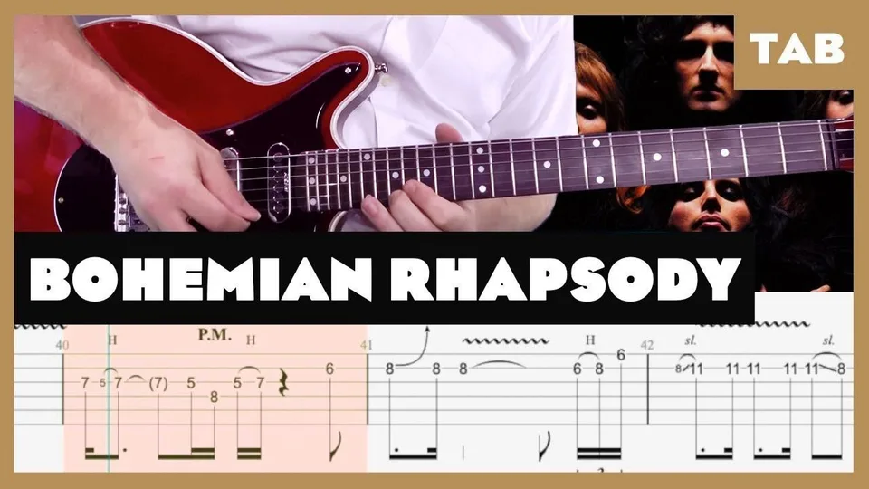 Queen - Bohemian Rhapsody guitar tab