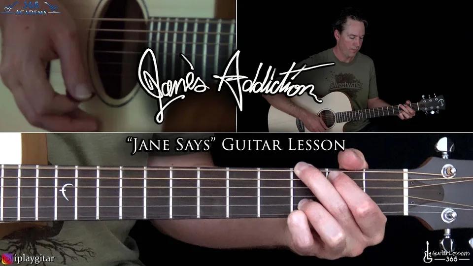 Jane's Addiction - Jane Says guitar lesson