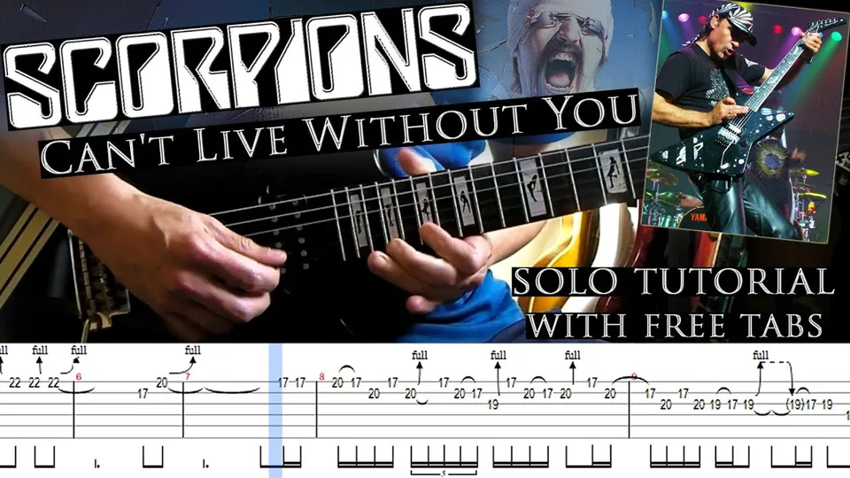 Scorpions - Can't Live Without You guitar tab