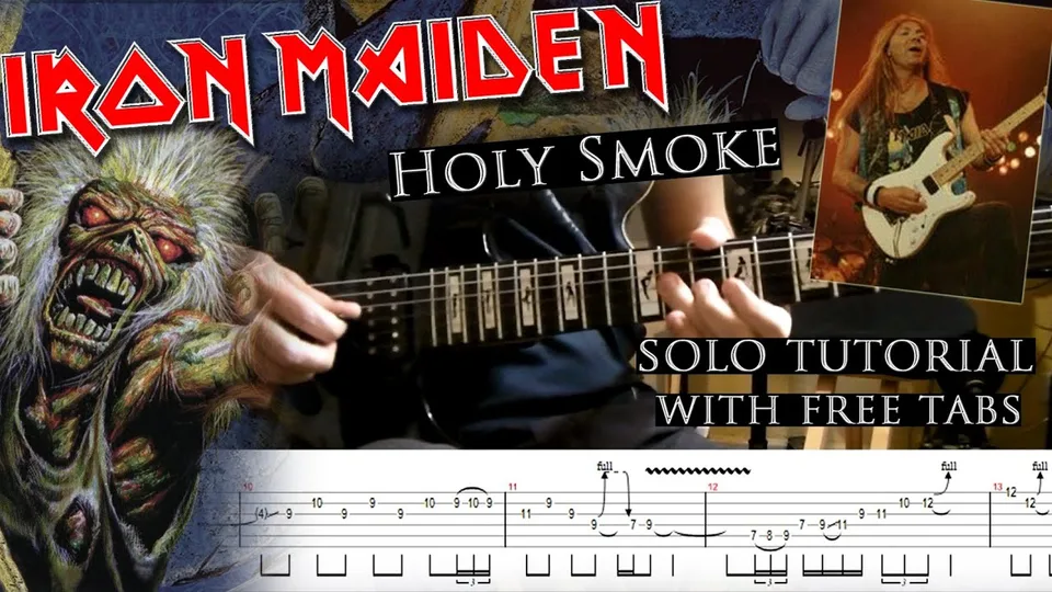 Iron Maiden - Holy Smoke Dave Murray's guitar tab