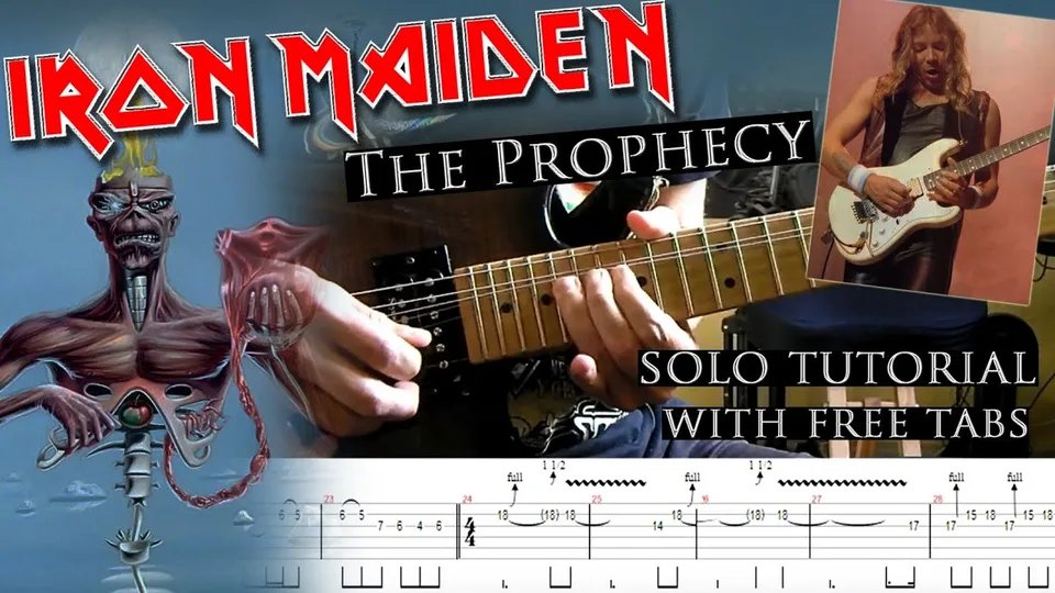 Iron Maiden - The Prophecy Dave Murray's guitar tab