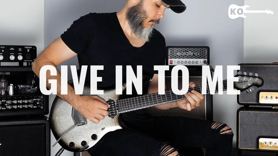 Michael Jackson - Give In To Me guitar cover