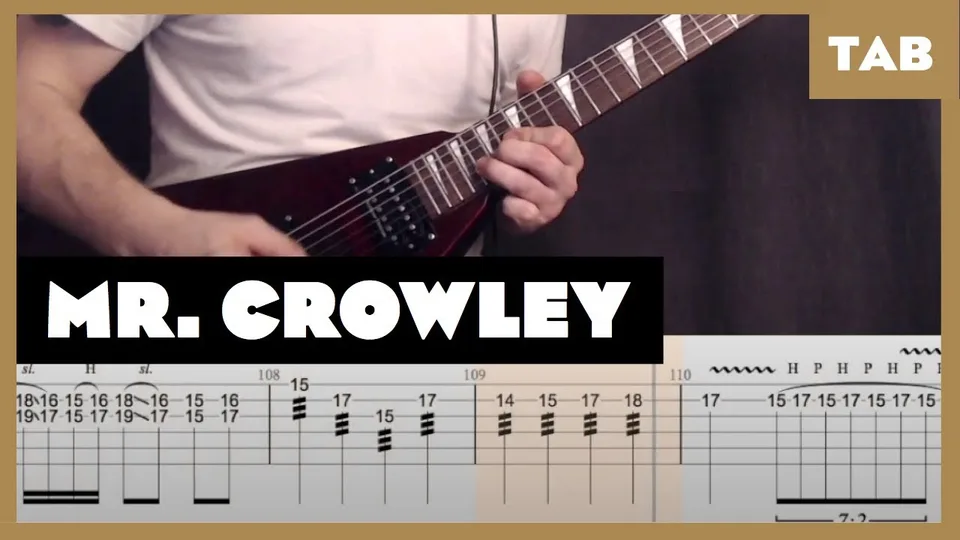 Ozzy Osbourne - Mr. Crowley guitar tab