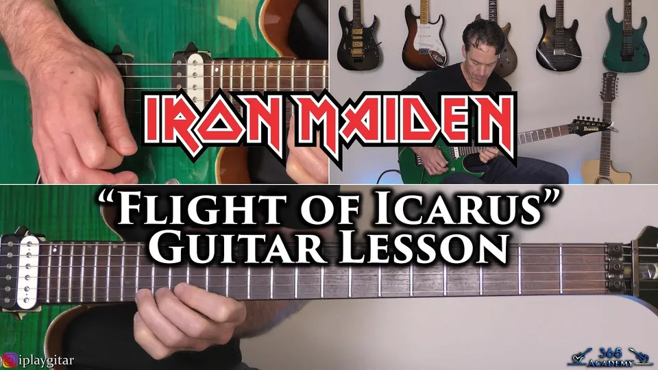 Iron Maiden - Flight of Icarus guitar lesson