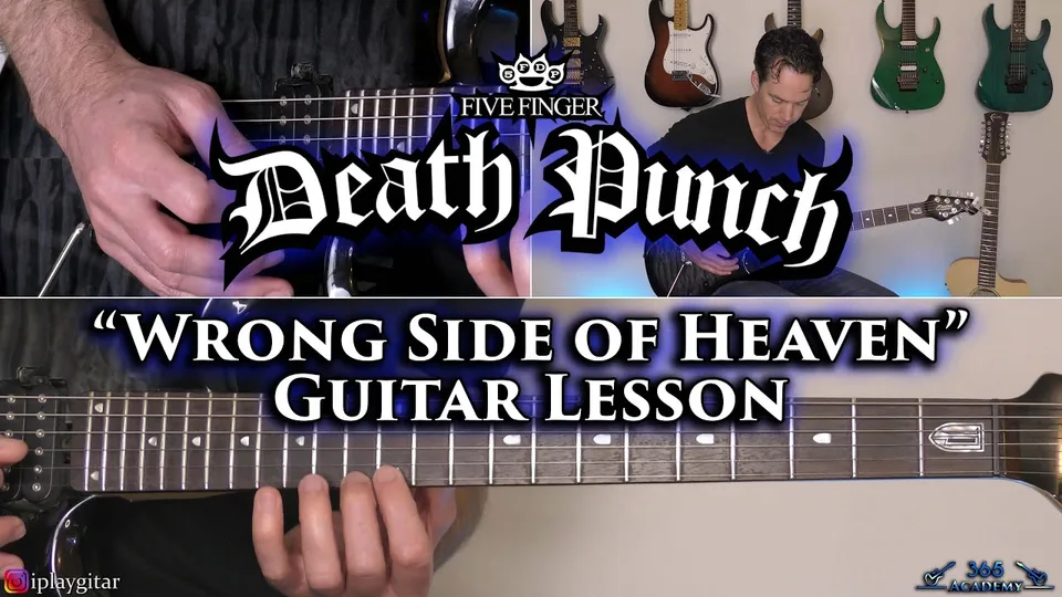 Five Finger Death Punch - Wrong Side of Heaven guitar lesson