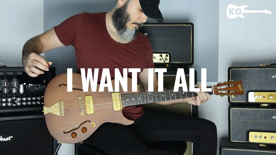 Queen - I Want It All guitar cover