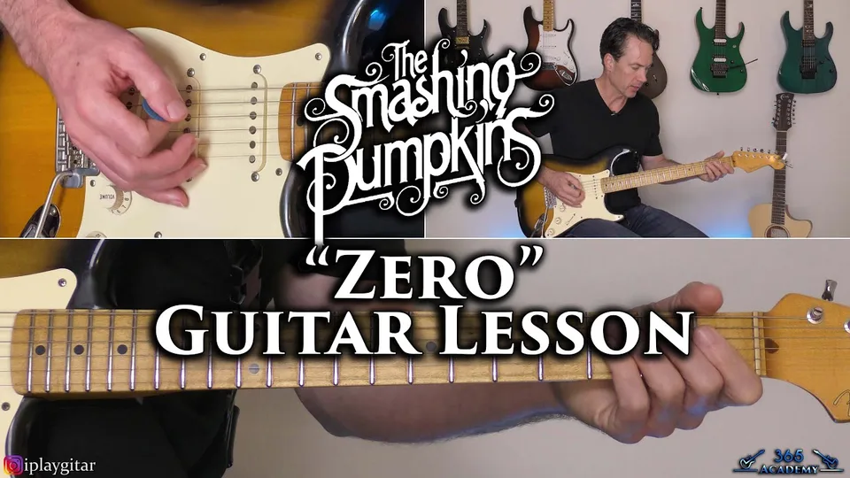 The Smashing Pumpkins - Zero guitar lesson