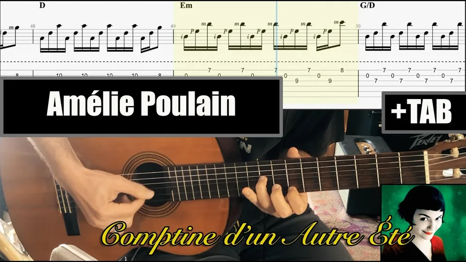 Yann Tiersen - Comptine d'un Autre Ete (Amelie) guitar tab