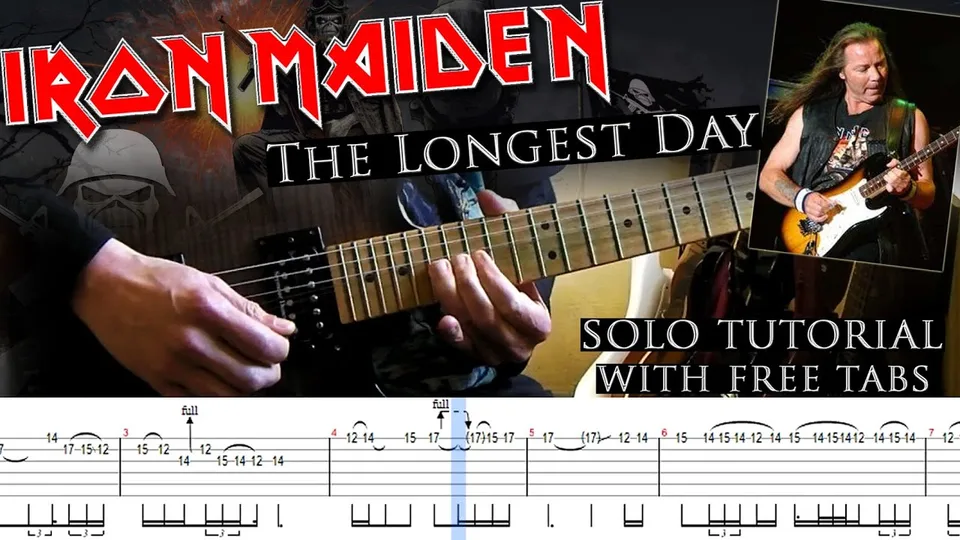 Iron Maiden - The Longest Day Dave Murray guitar tab