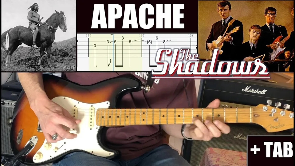 The Shadows - Apache guitar tab