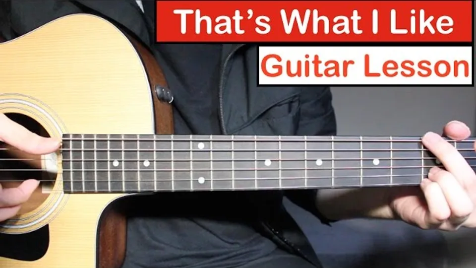 Bruno Mars - That's What I Like guitar lesson