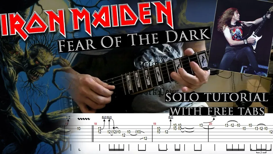Iron Maiden - Fear Of The Dark Janick Gers's guitar tab
