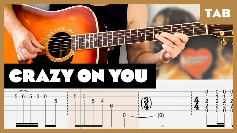Heart - Crazy On You guitar tab
