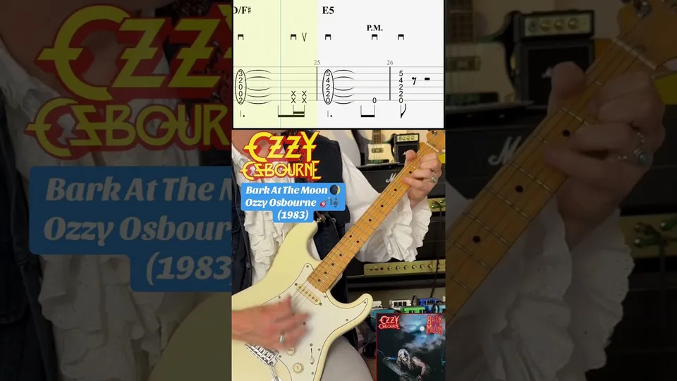 Ozzy Osbourne - Bark at the Moon guitar tab