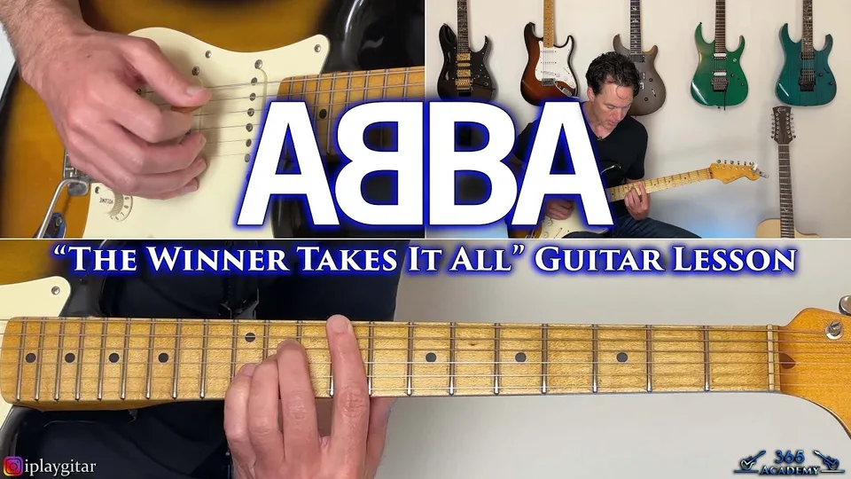 ABBA - The Winner Takes It All guitar lesson