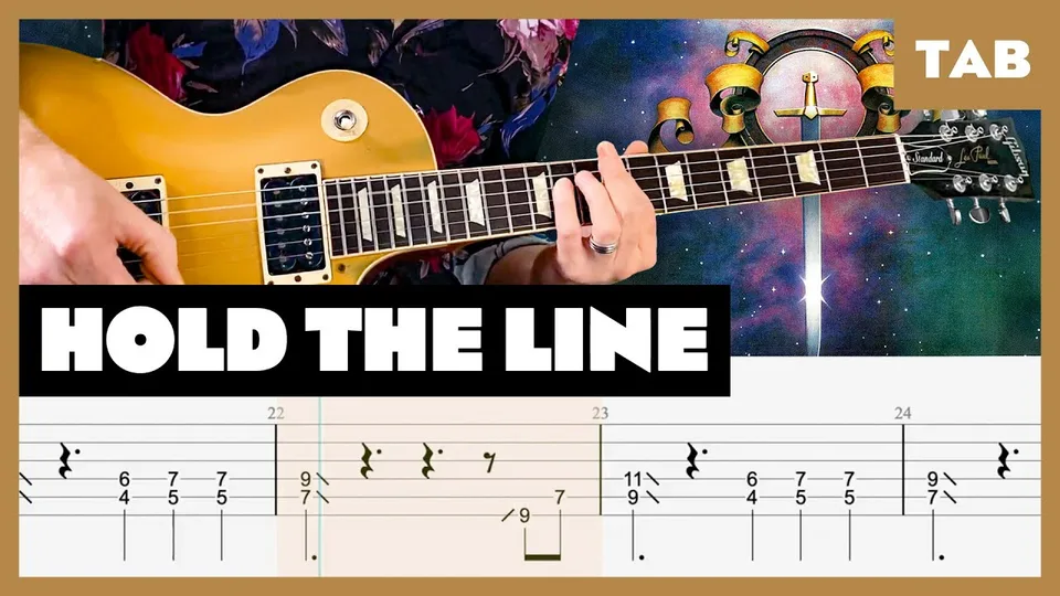 Toto - Hold The Line guitar tab