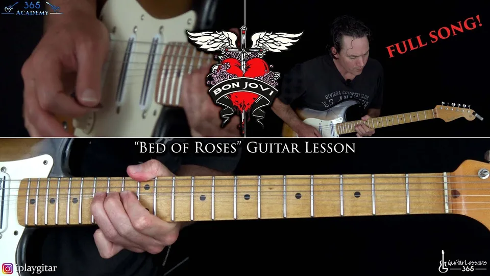 Bon Jovi - Bed of Roses guitar lesson