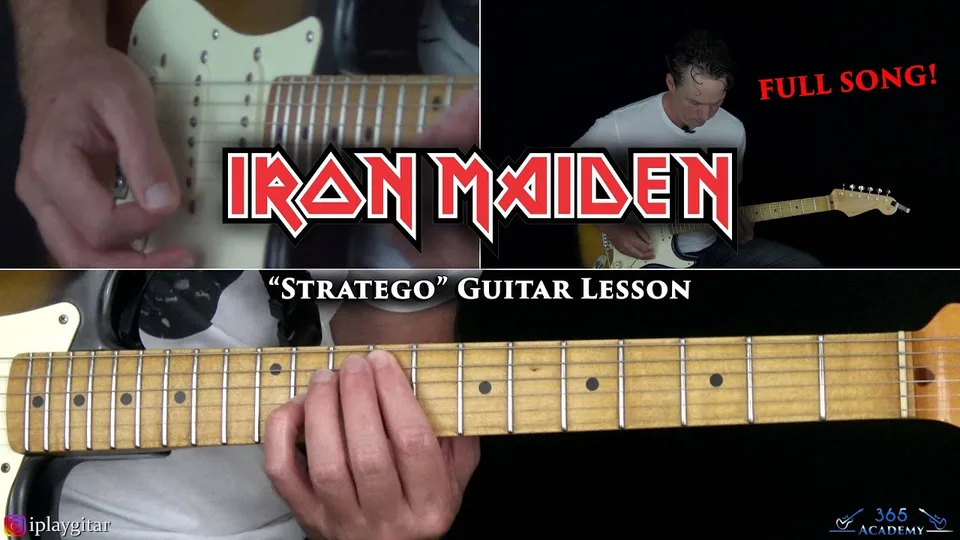 Iron Maiden - Stratego guitar lesson