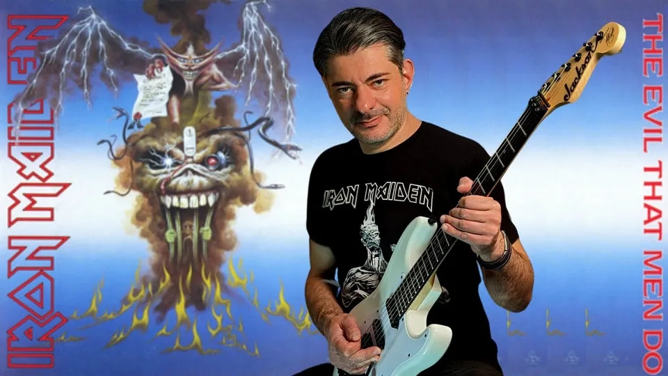 Iron Maiden - The Evil That Men Do guitar cover