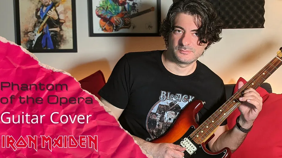 Iron Maiden - Phantom of the Opera guitar cover