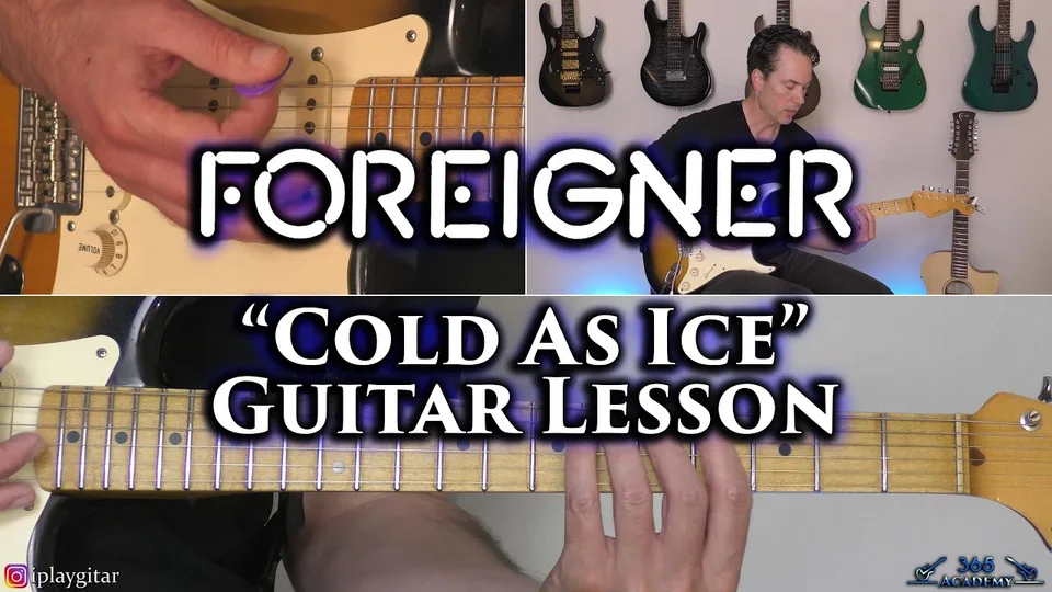 Foreigner - Cold as Ice guitar lesson