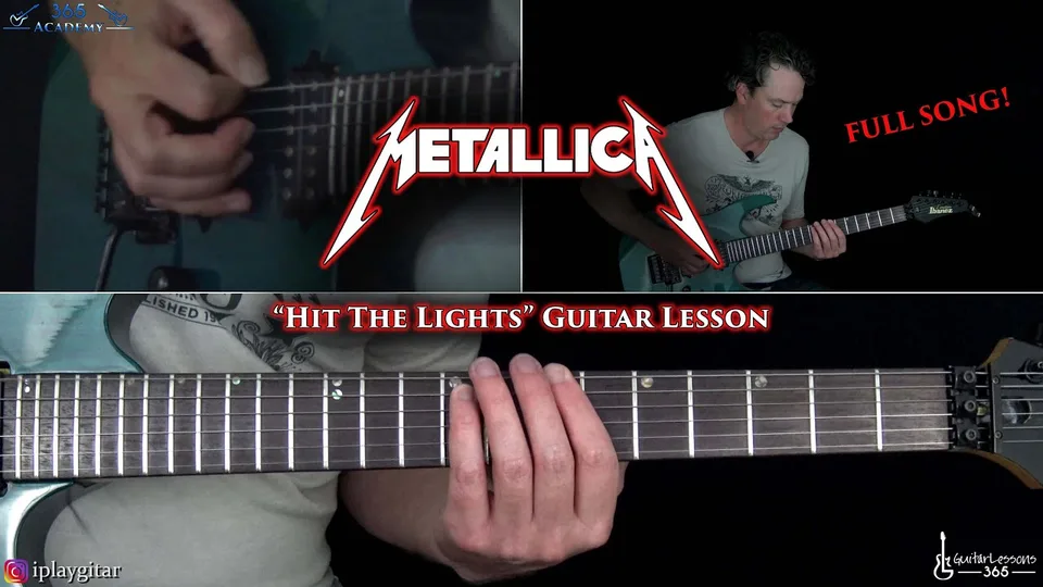 Metallica - Hit The Lights guitar lesson