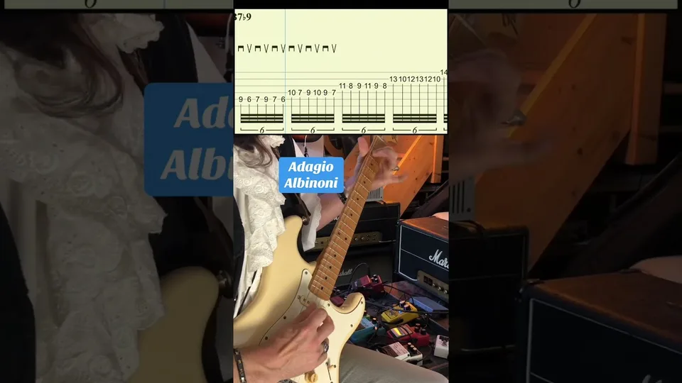 Tomaso Albinoni - Adagio in G Minor guitar tab