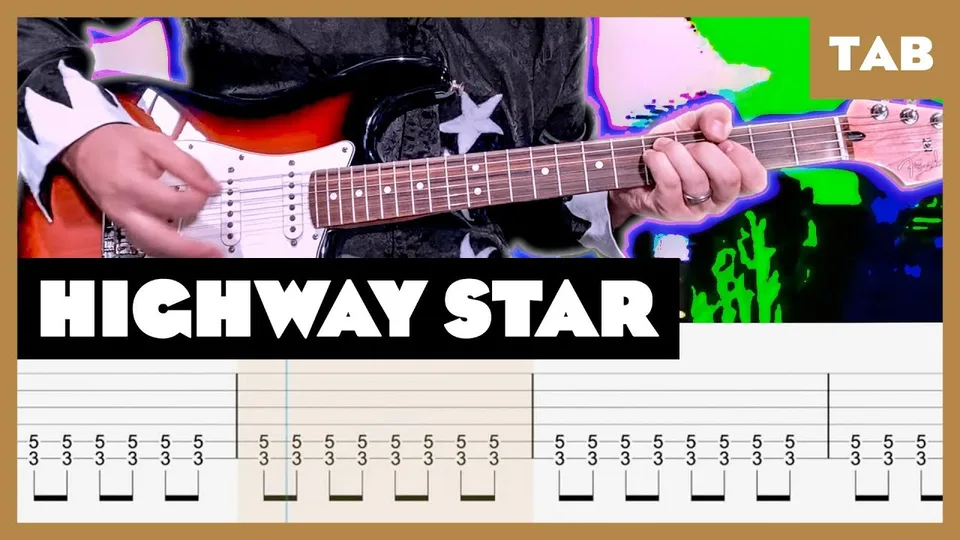 Deep Purple - Highway Star guitar tab