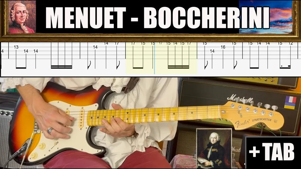Luigi Boccherini - Menuet guitar tab
