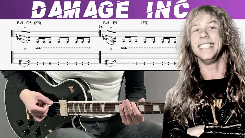 Metallica - DAMAGE INC. guitar tab