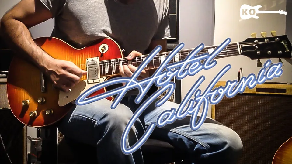 The Eagles - Hotel California (Solo) guitar cover
