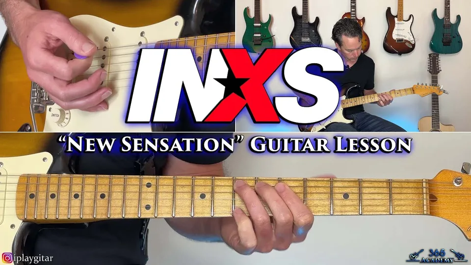 INXS - New Sensation guitar lesson