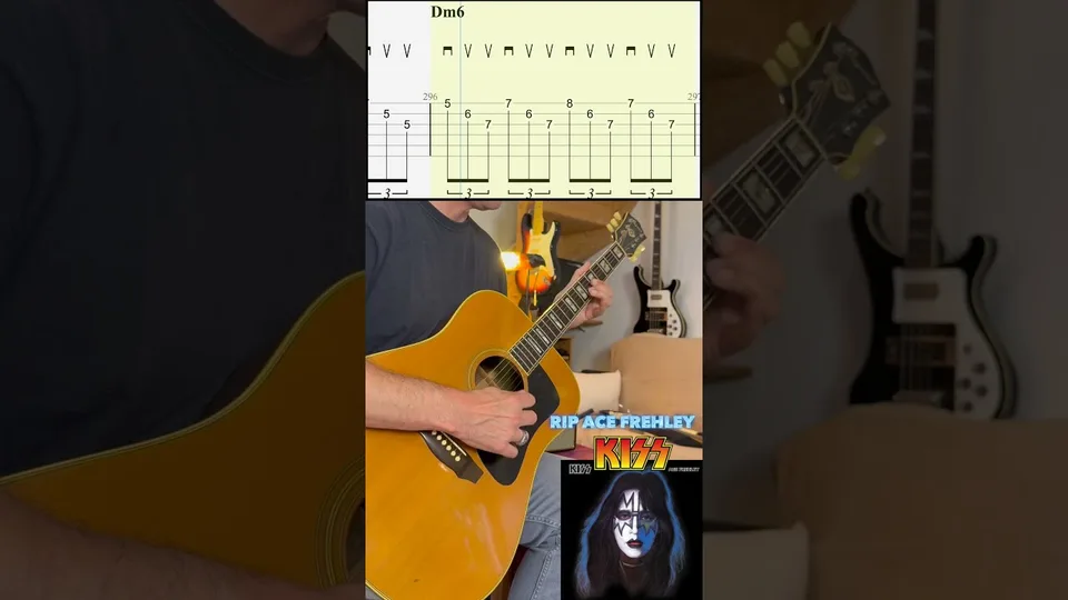 Kiss - Rock Bottom (Acoustic Intro) guitar tab