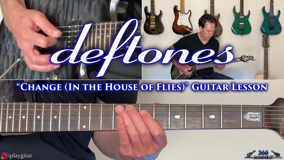 Deftones - Change guitar lesson