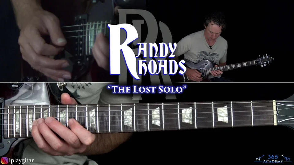 Randy Rhoads - "The Lost Solo" guitar lesson