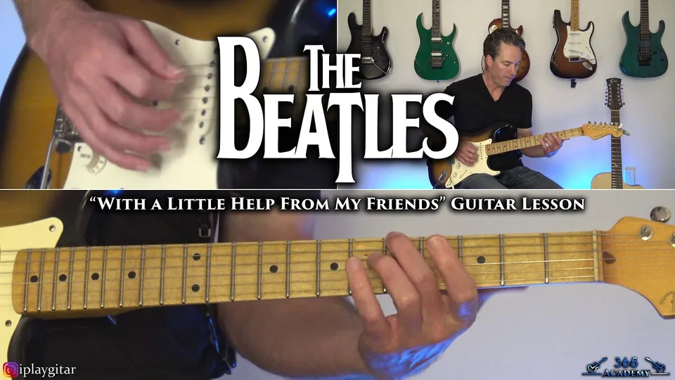 The Beatles - With a Little Help From My Friends guitar lesson