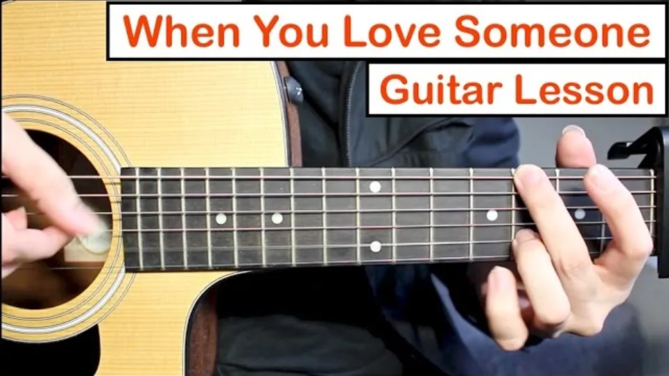 James TW - When You Love Someone guitar lesson