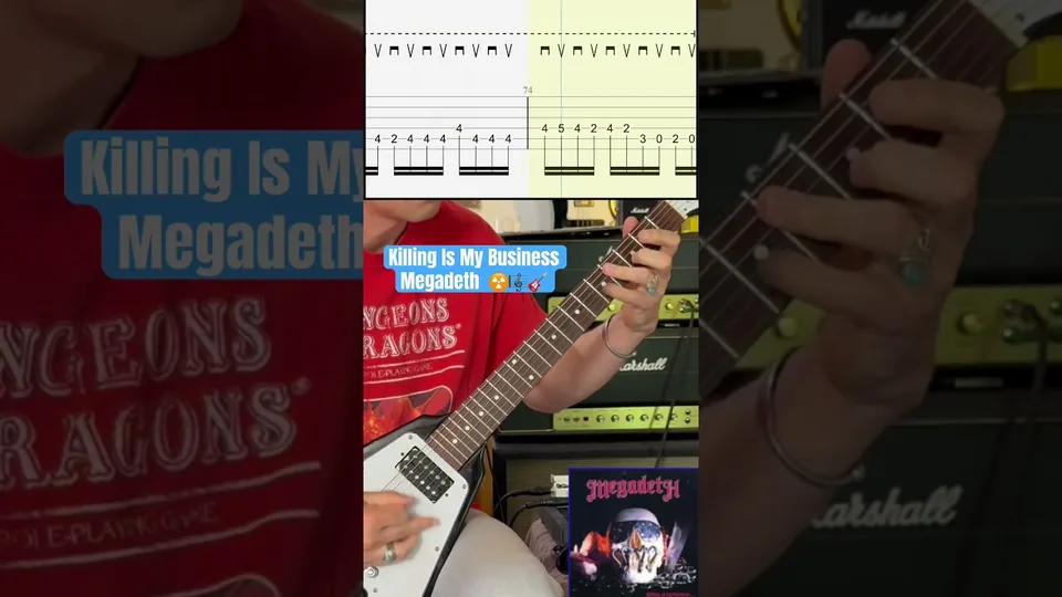 Megadeth - Killing Is My Business guitar tab