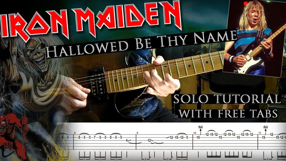 Iron Maiden - Hallowed Be Thy Name Dave Murray's guitar tab