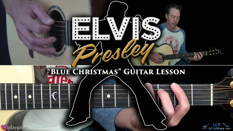 Elvis Presley - Blue Christmas guitar lesson
