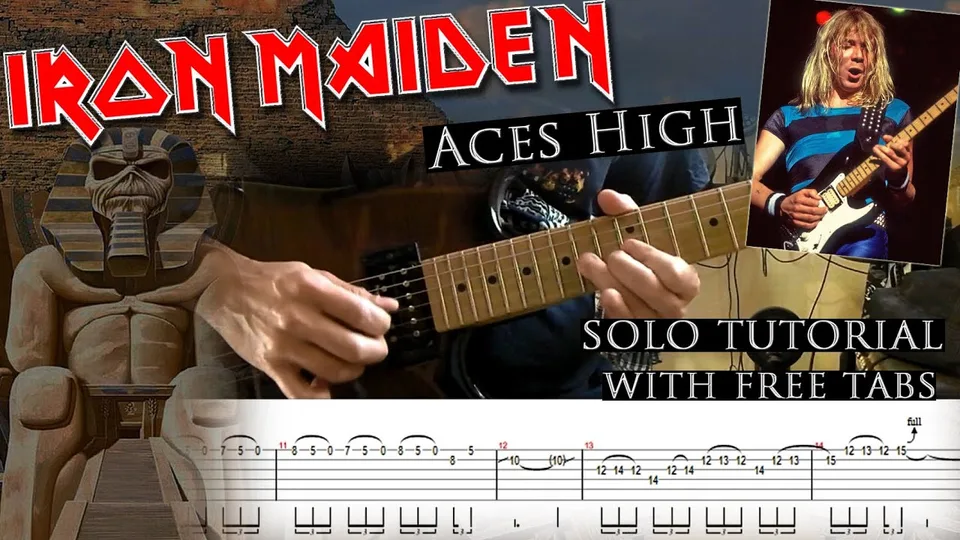 Iron Maiden - Aces High Dave Murray's guitar tab