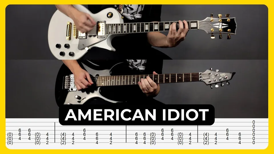 Green Day - American Idiot guitar tab