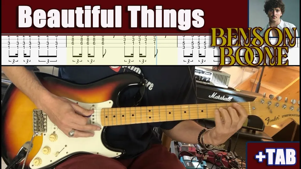 Benson Boone - Beautiful Things guitar tab