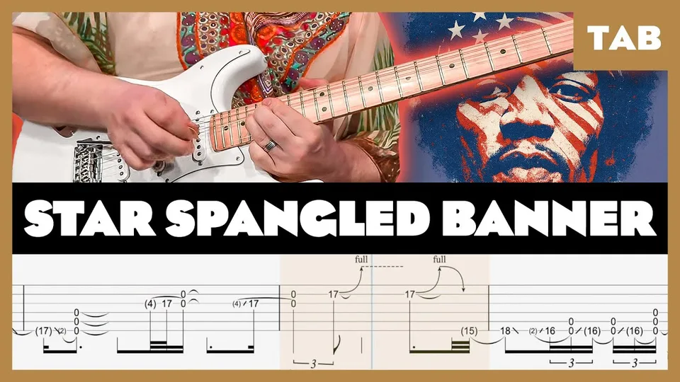 Jimi Hendrix - Star Spangled Banner guitar tab