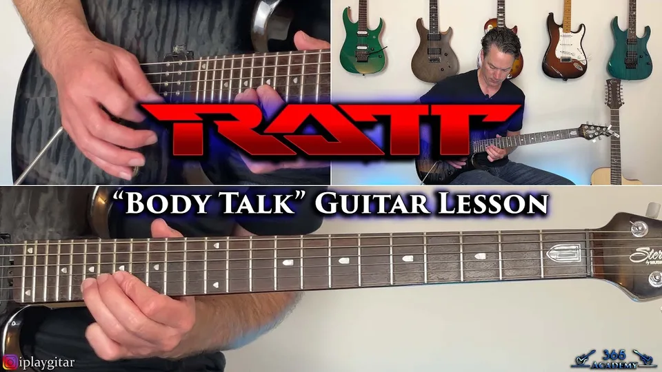 Ratt - Body Talk guitar lesson