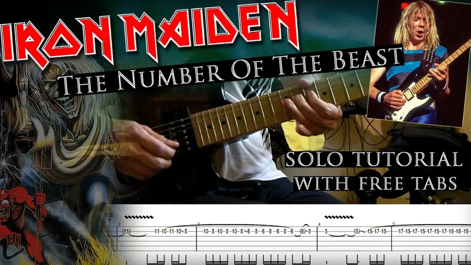 Iron Maiden - The Number Of The Beast Dave Murray's guitar tab