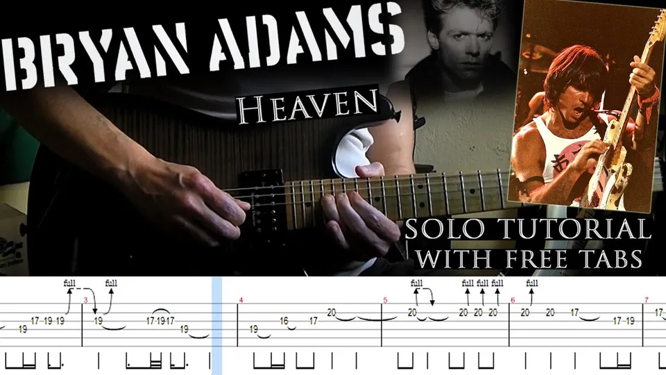 Bryan Adams - Heaven guitar tab