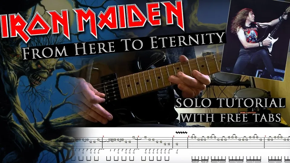 Iron Maiden - From Here To Eternity Janick Gers's guitar tab